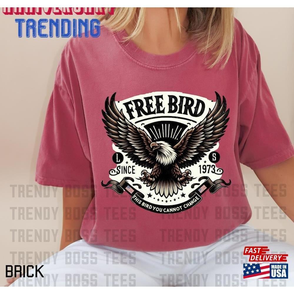 Free Bird Oversized Shirt Band Tour Old School